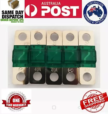 5 X 40 AMP Midi Fuses 40A For Dual Battery ANS Fuse Holder Solar Caravan Kit • $9.75