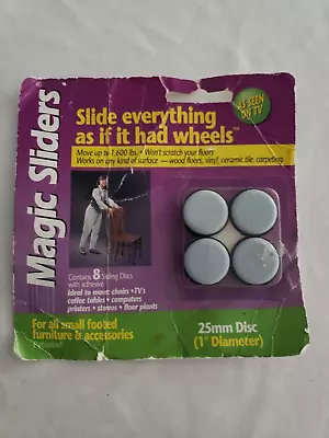 Magic Sliders  Plastic  Floor Slide  Gray  Round  1 In. W 8 Pk • $11.66