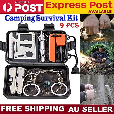 Emergency Gear Kit For Camping Hiking Outdoor Survival Tool Camping Equipment AU • $19.49