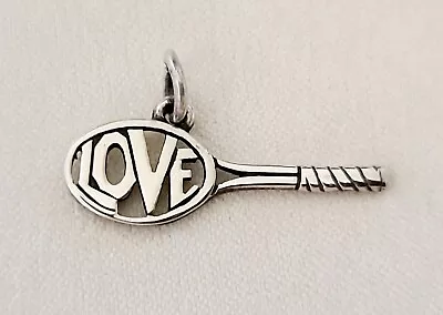 $135 • Buy James Avery Retired  Love  Tennis Racket Charm With Box