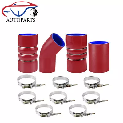 Turbo Intercooler Kit Pipe Boot CAC Fits 03-07 Ford 6.0L F250 F350 F450 F550 RED • $52.99