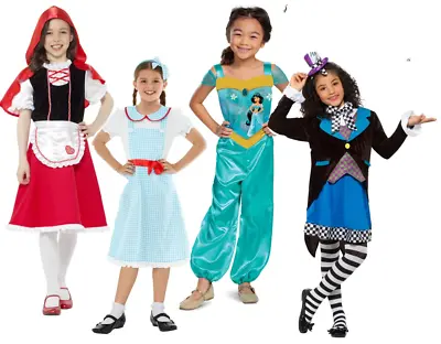 Fairytale Princess Costumes Girls Book Day Storybook Fancy Dress Outfit Kids • £11.99