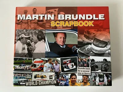 Signed Martin Brundle Scrapbook 2013 Hardback F1 McLaren Le Mans Jaguar NEW. • £35