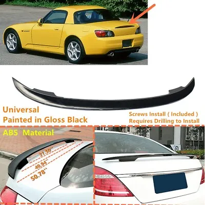 Fit For 2000-2009 Honda S2000 Rear Trunk Spoiler Wing Gloss Black 51'' Universal • $69.81