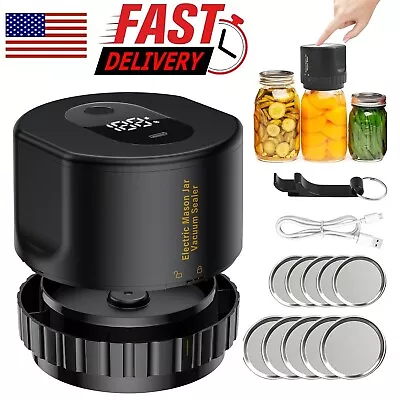 Electric Mason Jars Vacuum Sealer Kit For Wide Mouth And Regular Mouth Mason • $20.99