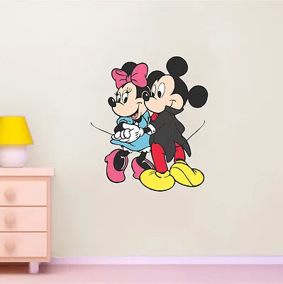 Mickey Wall Decal - Minnie Wall Decal - Mickey Mouse Kids Room Wall Design B38 • $61.95