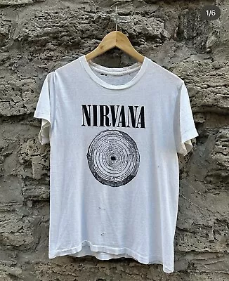 Rare Vintage Nirvana Vestibule Shirt White Variant 80s Thin Distressed No Subpop • $1000