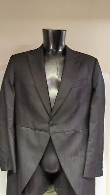 Mens Masterhand Tailcoat Dinner Jacket Grey   Formal Smart Wedding Ex-hire • £20