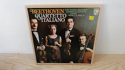Beethoven - Quartetto Italiano - The Middle Quartets Philips 6998017 3X Set • $8.50