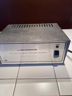 Micronta 12 Volt 8 Amp DC Power 22-125 Supply Good Working Order • $25