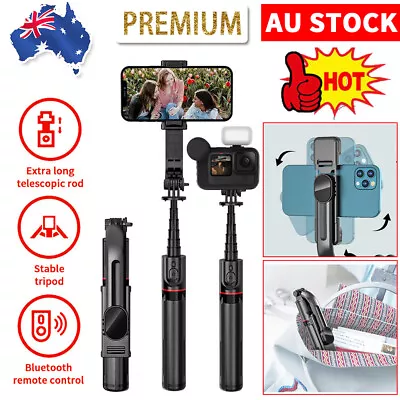 Bluetooth Selfie Stick Tripod Wireless Rotating Remote For IPhone Mobile Phone • $18.35