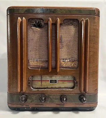 Vintage Gilfillan 6U Tombstone Radio (wood Tube Tombstone Radio) Tested & Workin • $450