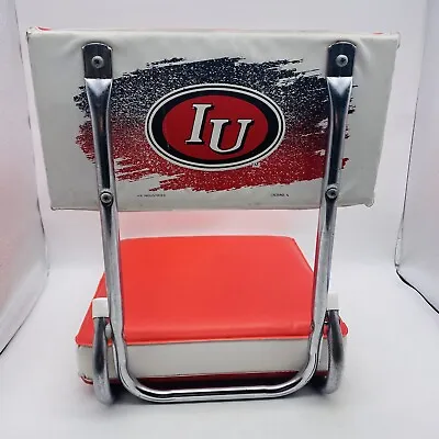Vintage Indiana Hoosiers Stadium Bench Seat Chair Old School Emblem Metal Clip • $18.73