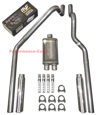 00-03 Dodge Dakota 3.9 4.7 5.9 Mandrel Bent Dual Exhaust - 14  MagnaFlow Muffler • $329.95