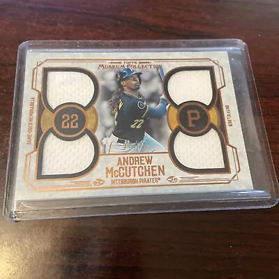 2015 Topps Museum Quad Jersey Andrew McCutchen /75 Game Used Pirates • $24.99