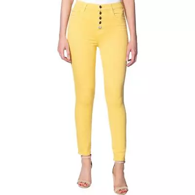 J Brand Womens Lillie Yellow Denim Color Wash High Rise Ankle Jeans 26 BHFO 6943 • $26.99