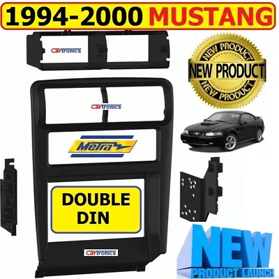 1994-2000 Ford Mustang Car Stereo Radio Double Din Installation Dash Kit Bezel • $54.99