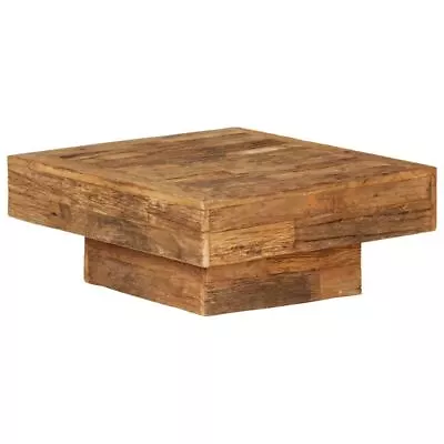 Wooden Coffee Side Table Vintage Style Home Decor Living Room Furniture 70x70cm • $290.95