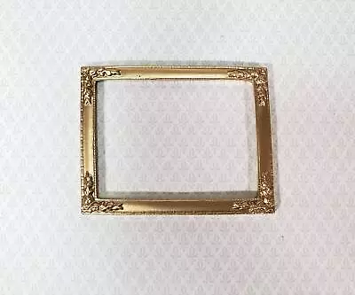 Miniature Picture Frame Gold For Painting 3 1/4  X 2 1/2  1:12 Scale Dollhouse • $4.49