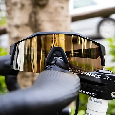 Kapvoe Bicycle Cycling Sunglasses Polarized Cycling Glasses Bike MTB UV400 Mount • $13.99