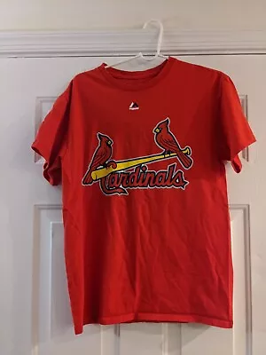 St Louis Cardinals Yadier Molina #4 - Majestic Double-Sided T-Shirt Size M • $18.99