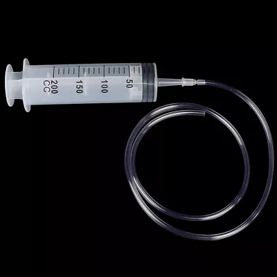 60-200ml Large Capacity Syringe Reusable Pump Oil Measuring With  Silicone  XI • $17.58