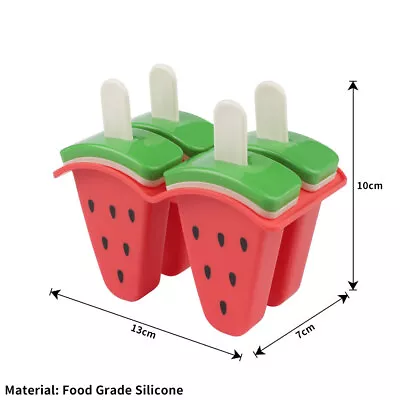 Fruit Moulds Ice Cream Mold Icy Pole Jelly Pop Popsicle Maker Mould Tray TK • $11.65