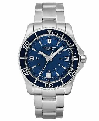 NEW Victorinox Swiss Army Maverick GS Navy Dial Men's Watch 241602 SHIP FREE • $450