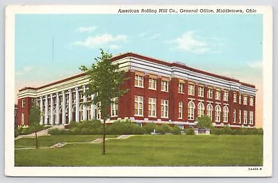 American Rolling Mill Co General Office~Middletown Ohio~American Art~Vintage PC • $3.50