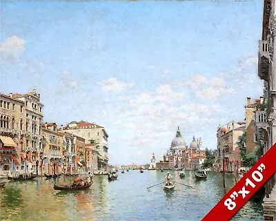 The Grand Canal In Venice Italy Landscape Painting Art Real Canvas Print • $14.99