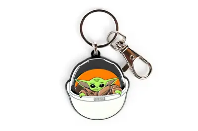 Baby Yoda Keychain THE CHILD IN CARRIAGE Mandalorian Keychain With Clip - 1.5  • $15.49