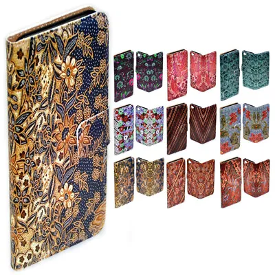 For OPPO Series - Batik Pattern Theme Print Wallet Mobile Phone Case Cover #1 • $13.98