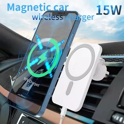 Magnetic Wireless Charger Car Mount Holder For Iphone 12 13 14 Pro Max Mag Safe  • $10