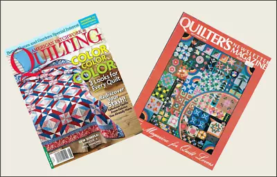  2 Mini Vintage  'QUILTING' Magazines  Dollhouse 1:12  OPENING WITH PAGES • $4.99