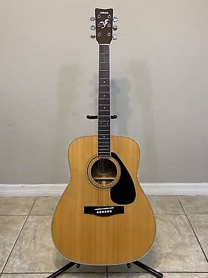 Vintage Signed Yamaha FG-420A Acoustic Guitar Six String Right Handed With Case • $249.99