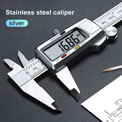 NEW Stainless Steel 150mm Digital Caliper Vernier LCD Gauge Micrometer Measuring • $19.15