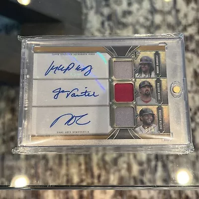 2022 Topps Triple Threads Manny Ramirez/Varitek/Pedroia Triple Auto Relic 6/9 • $265