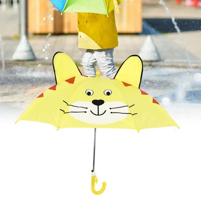 $23.07 • Buy Yellow Kid Umbrella Lovely Cartoon Animal Easy Operation Light Weight Girls MX