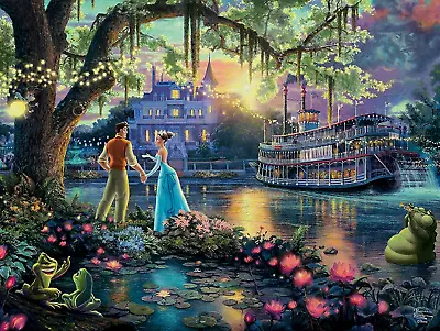 Disney Thomas Kinkade The Princess And The Frog 750 Piece Jigsaw Puzzle • $32