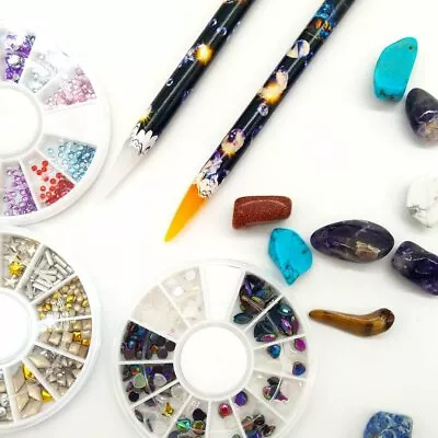 Gem Crystal Rhinestones Picker Wax Pencil Nail Art Craft Tool Wax Pen-Pack Of 2 • $3.55