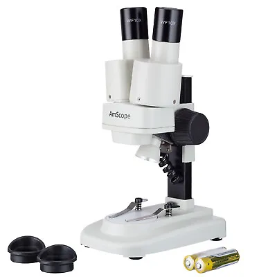 IQCrew 20X & 50X Portable Cordless LED Binocular Stereo Microscope Multi-USE • $64.99