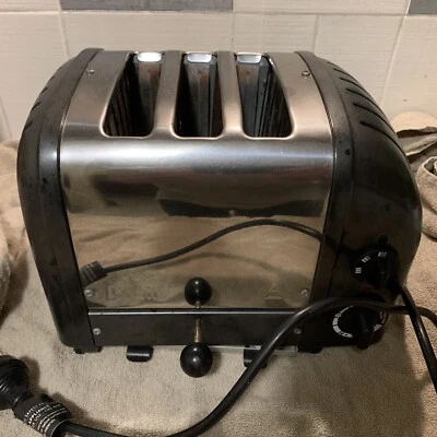 $99 • Buy Dualit 3 Slice Toaster Charcoal - Hand Built In GB By Barry - Toasts Uneven!