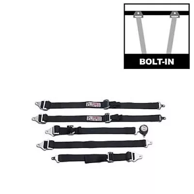 G-Force 7460BK Complete Safety Harness Junior Racer Camlock Black NEW • $157