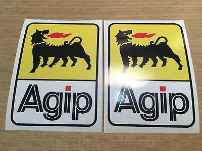 X2 AGIP F1 Racing Ducati Derbi Sportscar / Motorcycle Decal Stickers 97 X 70mm • £3.99