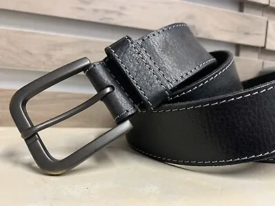 TIMBERLAND Mens Black Brown Leather Rocker Work MOTO Biker Belt 38 40 • $12