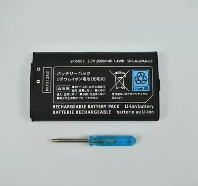 Battery For Nintendo 3DS XL & 'New' 3DS XL - 2000mAh SPR-003 - Free Screwdriver! • $15.70