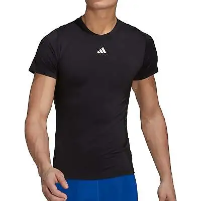£24.49 • Buy Adidas Tech Fit Short Sleeve Mens Training Top - Black