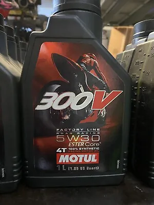 MOTUL 300V MOTORCYCLE OIL 5w-30 • $20