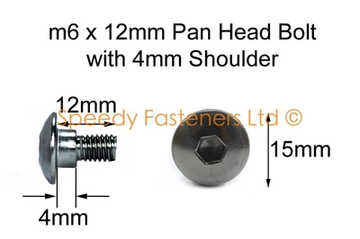 £5.99 • Buy 2x Honda 90106-KY2-701 Stainless Fairing Bolts M6 X 12mm With 4mm Shoulder 