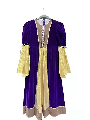 Medieval Princess Child Renaissance Costume Girls Fancy Dress Costume 6-12 Years • $14.99